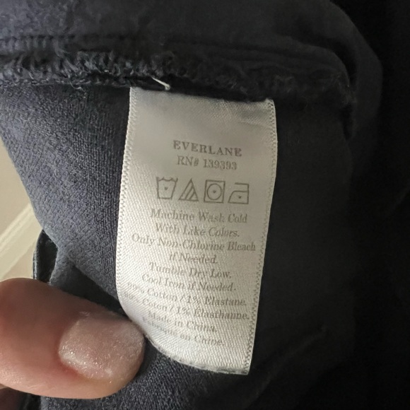 Everlane Wide Leg crop- dark blue - Picture 5 of 10